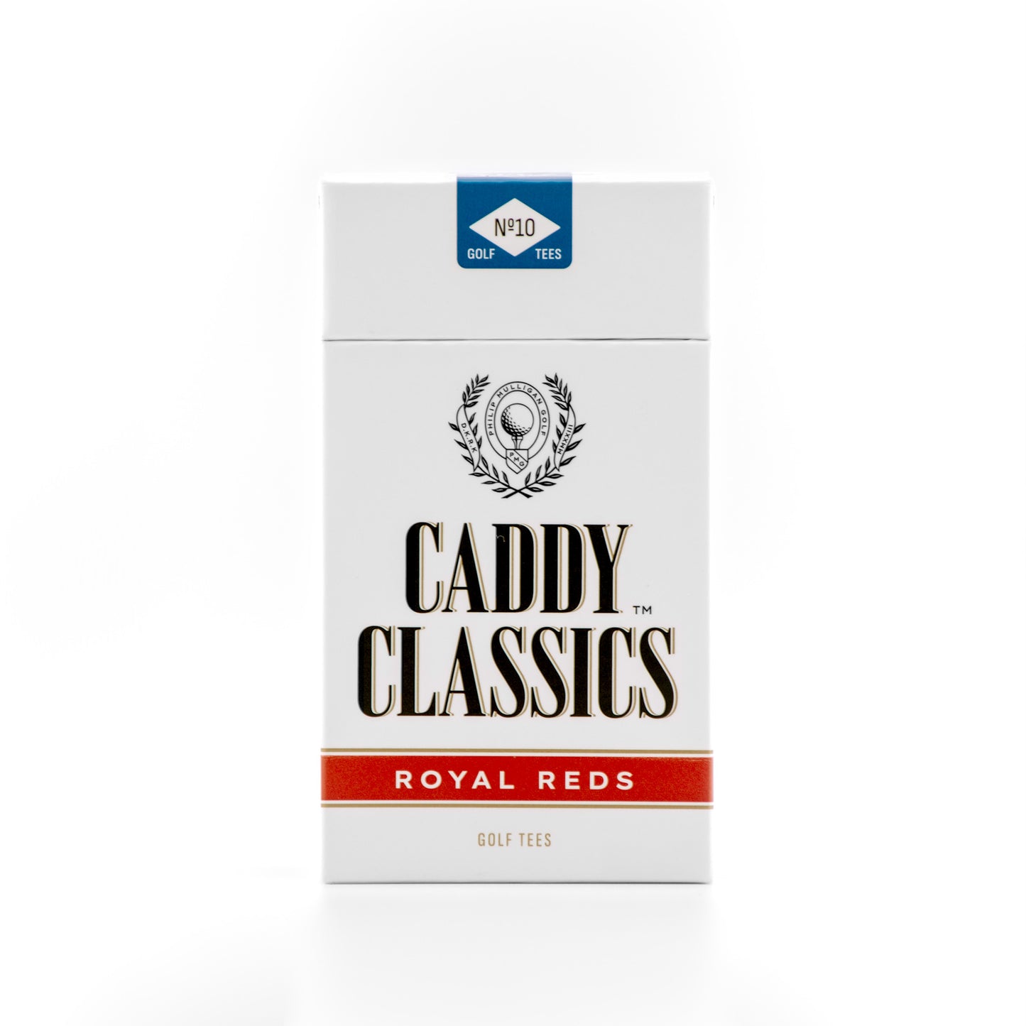 Royal Reds™ Golf Tee Holder + 110 Bamboo Cigarette-Style Tees