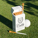 Clubhouse Lights | Golf Tee Holder + 10 Plastic 3¼ Inch Tees