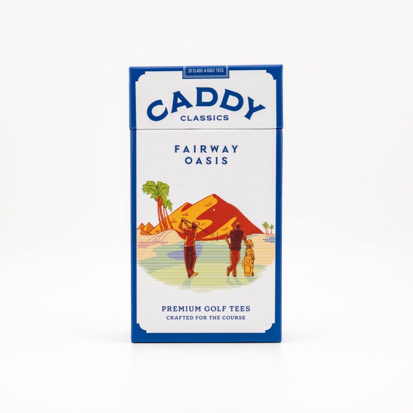 Fairway Oasis | Golf Tee Holder + 10 Bamboo 3¼ Inch Tees