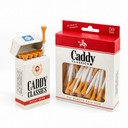 Royal Reds Golf Tee Holder + 50 Bamboo 2¾ Inch Golf Tees