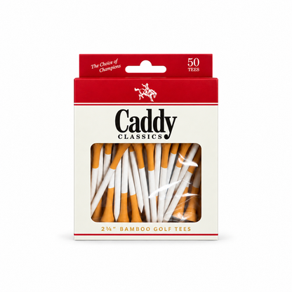 Western Blend box of 50 bamboo 2¾-inch golf tees, front view
