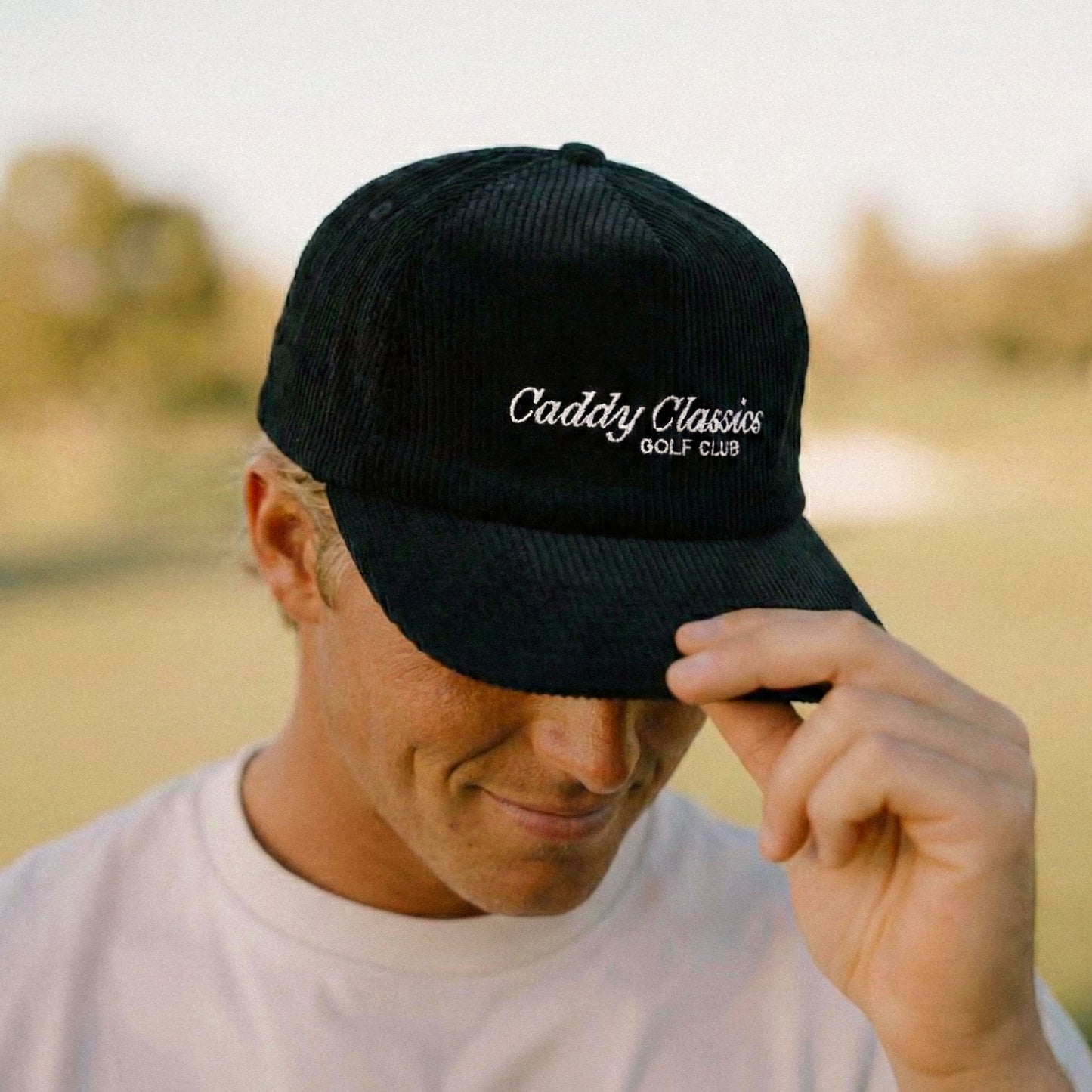 Caddy Classics Black Corduroy Hat