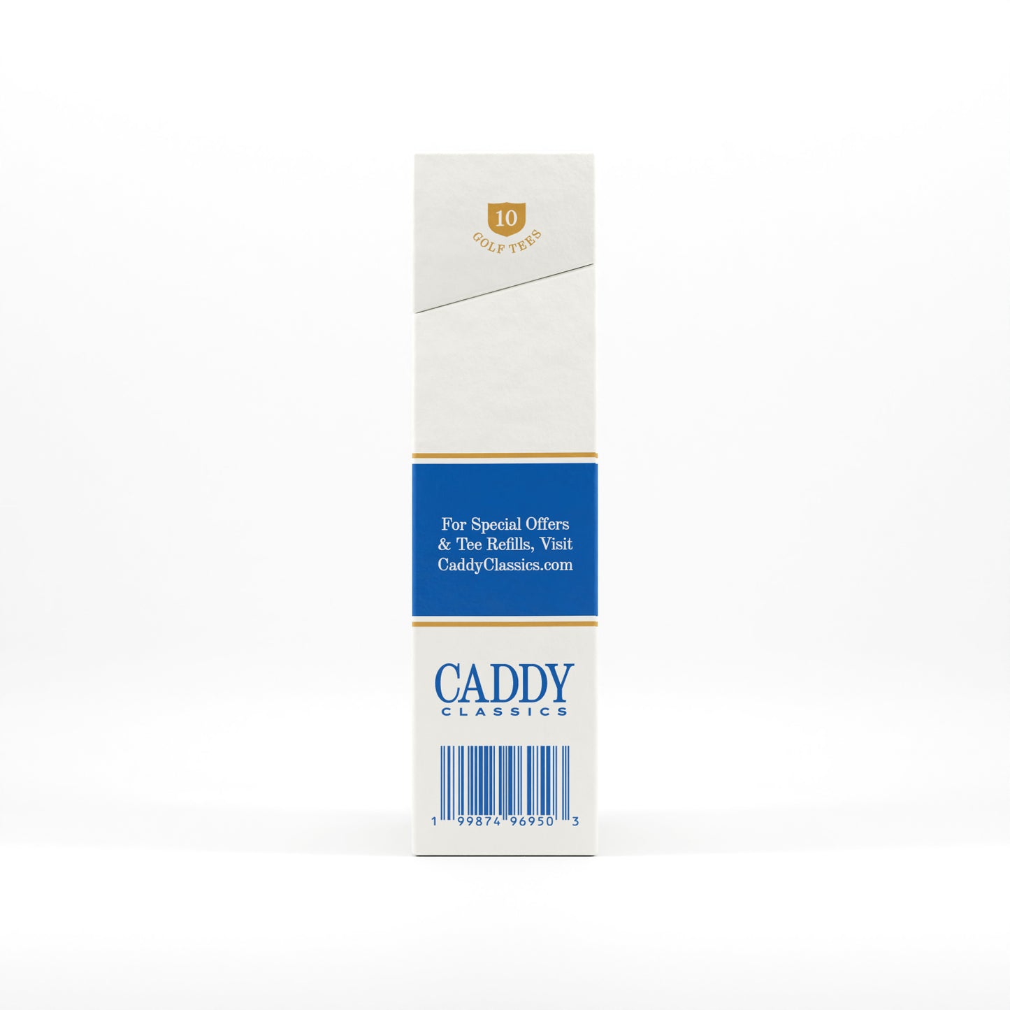 New Par | Golf Tee Holder + 10 Bamboo 3¼ Inch Tees