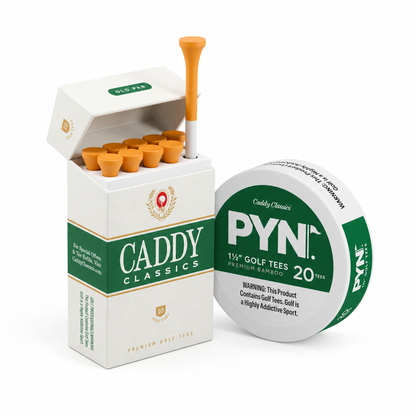 Old Par Golf Tee Holder + PYN Golf Tees