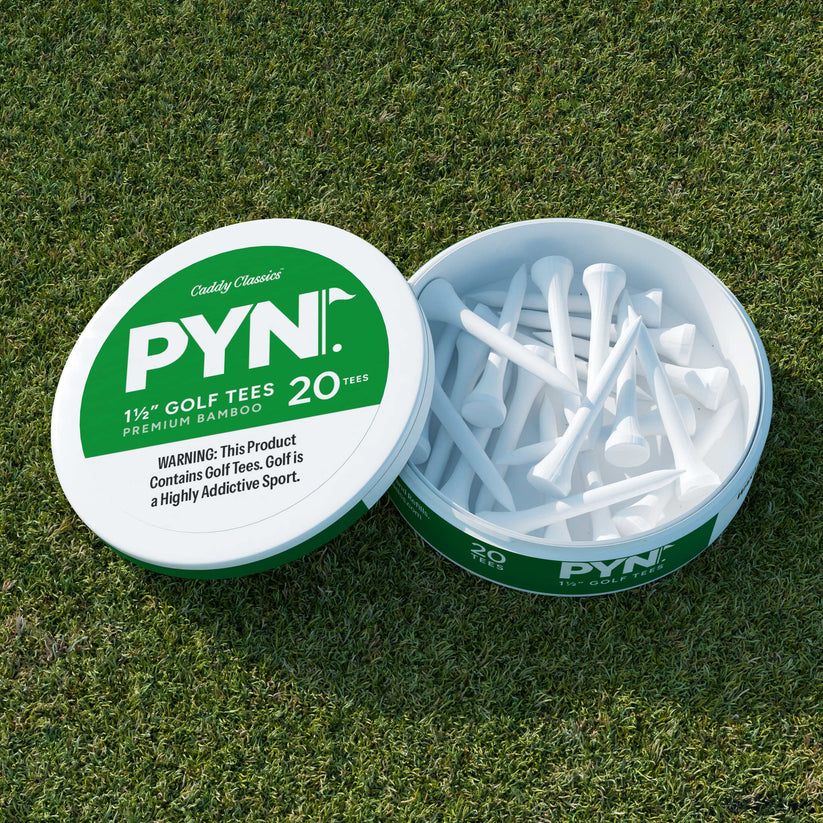 PYN 1.5" Bamboo Golf Tees — Irons & Par 3s | Caddy Classics
