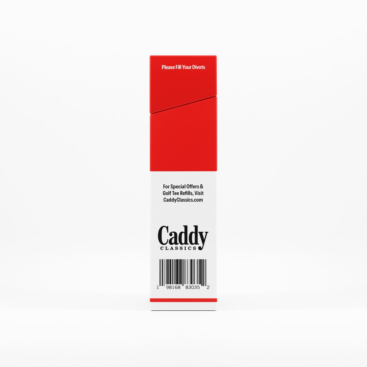 Royal Reds | Golf Tee Holder + 10 Bamboo 2¾ Inch Tees