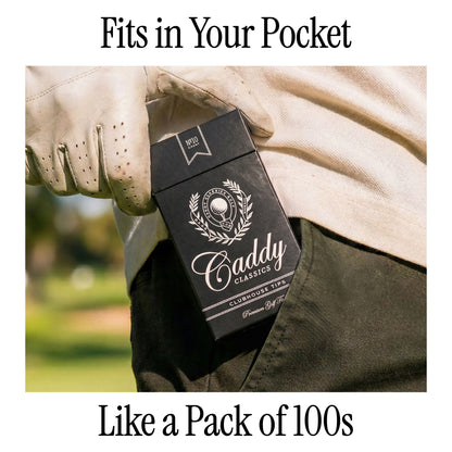 Clubhouse Tips | Golf Tee Holder + 10 Plastic 3¼ Inch Tees